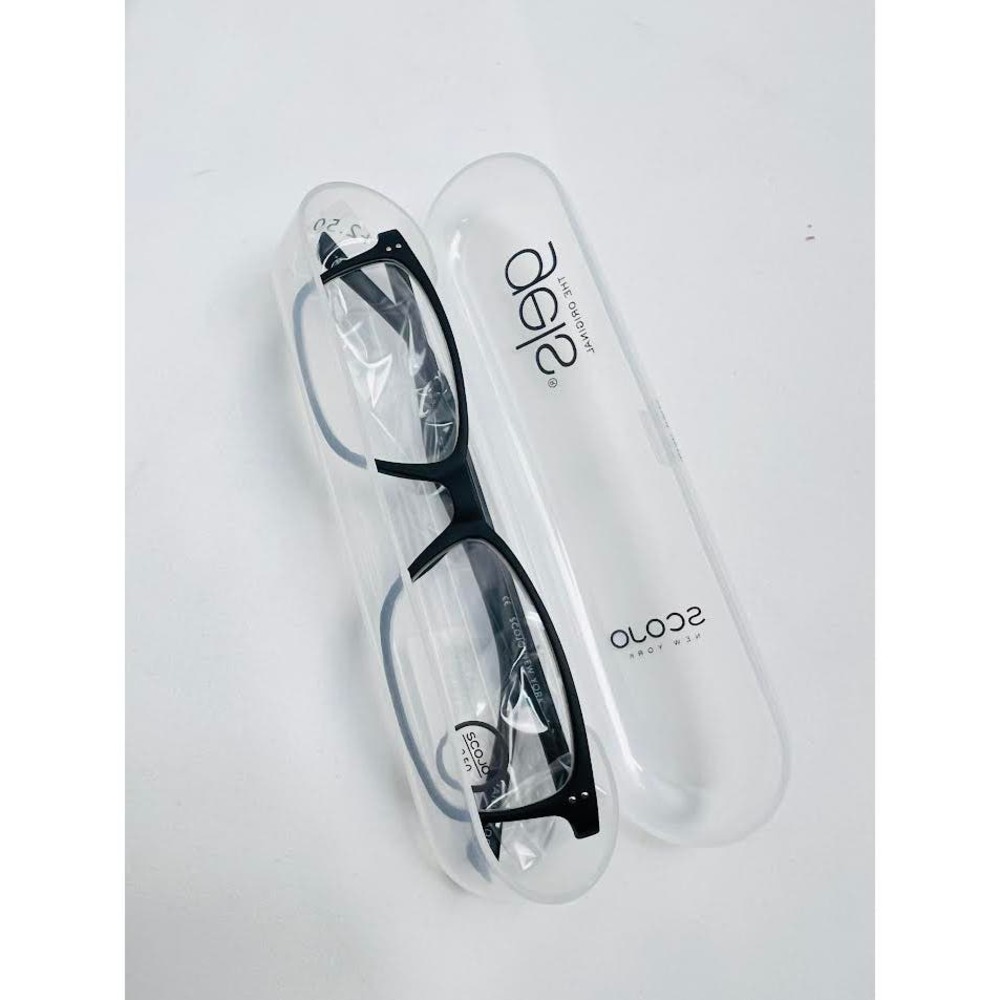 NEW! Scojo New York‎ Gels Manhattan Reading Glasses  Matte Black - +2.50x
